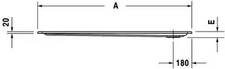 Duravit Starck Slimline Duschwanne, Rechteckig, 1500x700x55 mm, Weiß, Sanitä – Bild 4