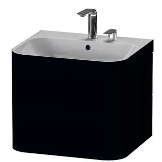 DU Waschtischunterbau m. Happy D.2 Plus 2 HL,480x575x490mm,nachtblau seidenmatt