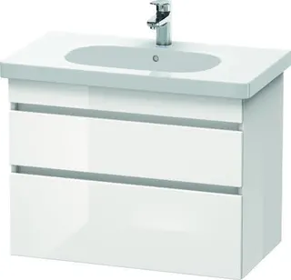 Duravit WTU wandh. DuraStyle 453x800x610mm 2 SchKa,034285,weiß hgl./weiß hgl.