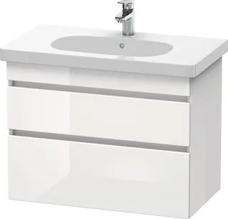 Duravit WTU wandh. DuraStyle 453x800x610mm 2 SchKa,034285,weiß hgl./weiß hgl. – Bild 3