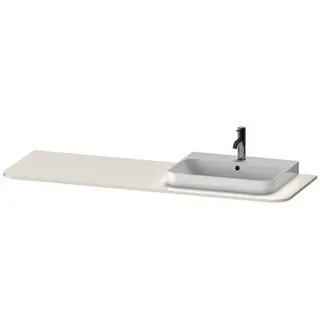DU Konsole m.1Aus.HappyD2+,16x1600x550mm Beckenposition r., weiß hochglanz