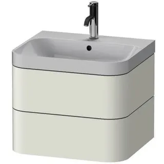 DU WTU m. Happy D.2 Plus, 2 Schk., 1 HL,480x575x490mm,Weiß Seidenmatt