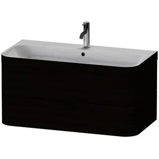 DU Waschtischunterbau m. Happy D.2 Plus 1 HL, 480x975x490mm, nussbaum gebürstet