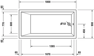 Duravit Starck Whirlw. 1800x900mm, Einbau Acryl, 1RS Variab.,Combi E, Weiß – Bild 5
