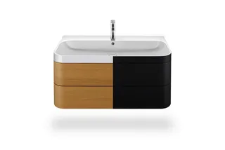 Duravit Waschtischunterbau m. Happy D.2 Plus 1 HL, 480x975x490mm, graphit supermatt – Bild 2