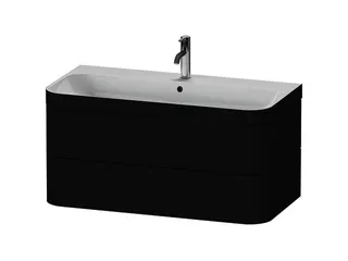 Duravit Waschtischunterbau m. Happy D.2 Plus 1 HL, 480x975x490mm, graphit supermatt – Bild 4