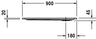 Duravit Starck Slimline Duschwanne, Rechteckig, 900x800x45 mm, Weiß, Sanitär – Bild 4