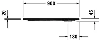 Duravit Starck Slimline Duschwanne R.Ek 900x800x45 mm Wß S.acr. Antislip – Bild 3