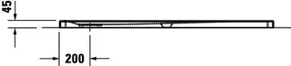 Duravit Tempano Duschwanne 1400x1000x45mm Weiß – Bild 4
