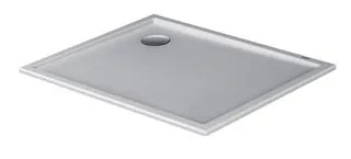 DU Starck Slimline Duschwanne, Rechteckig, 1000x800x50 mm, Weiß, Sanitä