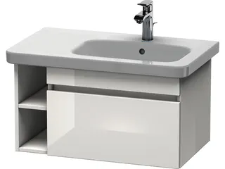 Duravit WTU wandh. DuraStyle 448x730x398mm 1 Ausz.,232680,weiß hgl./weiß hgl. – Bild 2