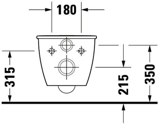 Duravit Wand-WC Darling New Compact 485 mm Tiefspüler, Durafix, weiß – Bild 5