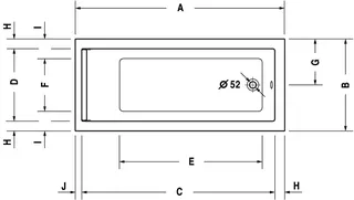 Duravit Starck Badewanne Rk, 1600x700mm, Einau, Weiß – Bild 4