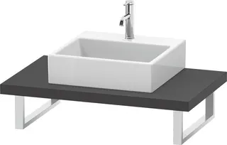 Duravit Konsole variabel DuraStyle 1 Ausschn.,45xvarx550,Graphit Matt – Bild 2