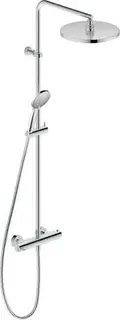 Duravit B.2 Duschsystem,m.Kopfbrause,+Handbr. Brausetherm.,Thermostatkart., Chrom HG