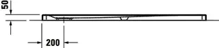 Duravit Tempano Duschwanne 1500x800x50mm Weiß, Antislip – Bild 4
