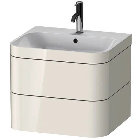 Duravit Waschtischunterbau mit Happy D.2 Plus 1 HL, 480x575x490mm, weiß hochglanz