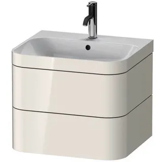 DU Waschtischunterbau mit Happy D.2 Plus 1 HL, 480x575x490mm, weiß hochglanz