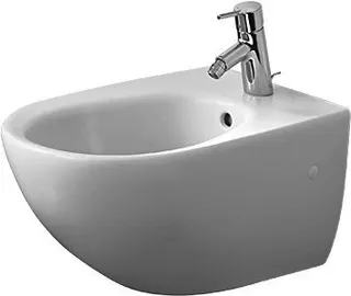 DU Wand-Bidet Architec 580 mm m.ÜL, m.HLB, 1 HL, Durafix, weiß