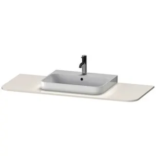 DU Konsole m.1Aus.HappyD2+,16x1300x550mm Beckenposition m., weiß hochglanz