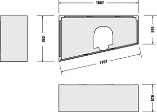 Duravit Wannenträger für 700212 – Bild 2