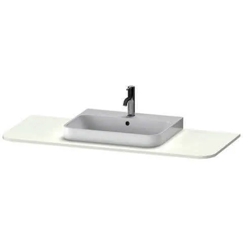 Duravit Konsole m.1Aus.HappyD2+,16x1300x550mm Beckenposition m., weiß seidenmatt