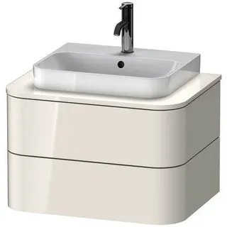 DU WTU HappyD2+ wandh.,408x650x480mm 2Schubkästen, weiß hochglanz