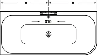 Duravit Wannengriff, 300mm, glanzverchromt – Bild 3