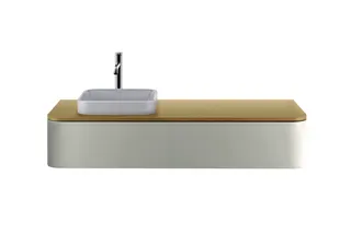 DU WTU HappyD2+ wandh.,354x1300x550mm 1Ausz.,BP l.,nordic weiß seidenm.f.ASB