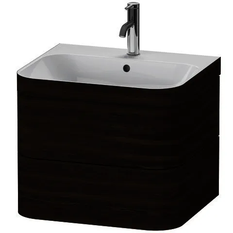 Duravit Waschtischunterbau m. Happy D.2 Plus 1 HL, 480x575x490mm, nussbaum gebürstet