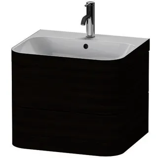DU Waschtischunterbau m. Happy D.2 Plus 1 HL, 480x575x490mm, nussbaum gebürstet