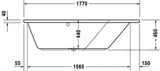Duravit Paiova 5 Whirlw. 1770x1300mm Einbau Ecke R,Rückens.2 Pos.R,Combi E,Weiß – Bild 5