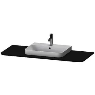 DU Konsole m.1Aus.HappyD2+,16x1300x550mm Beckenposition m., graphit supermatt