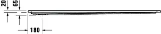 Duravit Starck Slimline Duschw. 1700x800x60mm Weiß – Bild 5