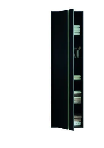 Duravit Hochschrank Ketho 360x500x1800mm 1 Tür, TA links, graphit matt