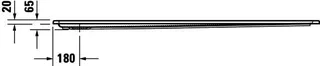 Duravit Starck Slimline Duschw. 1800x800x65mm Weiß – Bild 4