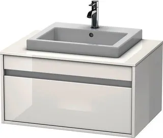 DU WTU wandhängend Ketho 550x800x426mm 1 Auszug, für EBWT mi., weiß hochglanz