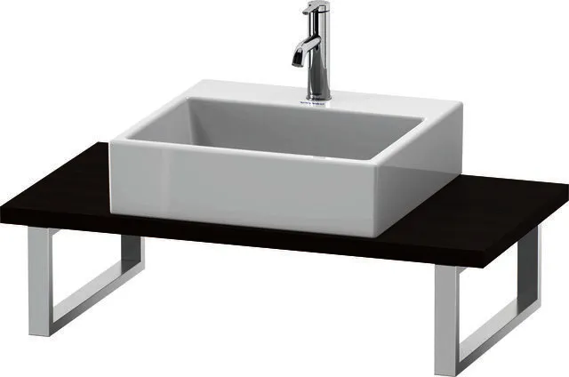 Duravit Konsole variabel L-Cube Compact 1 Ausschn.,30xvarx480,Nussbaum gebürst.