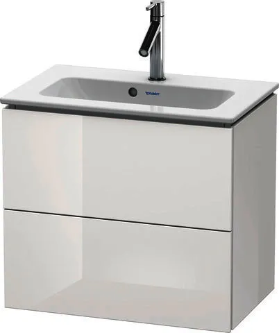 Duravit WTU Compact L-Cube 550x620x391mm 2 Schubkästen, Weiß Hochglanz