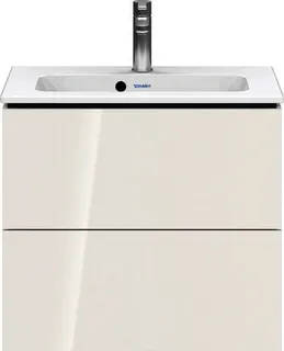 Duravit WTU Compact L-Cube 550x620x391mm 2 Schubkästen, Weiß Hochglanz – Bild 2