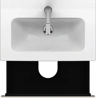 Duravit WTU Compact L-Cube 550x620x391mm 2 Schubkästen, Weiß Hochglanz – Bild 3