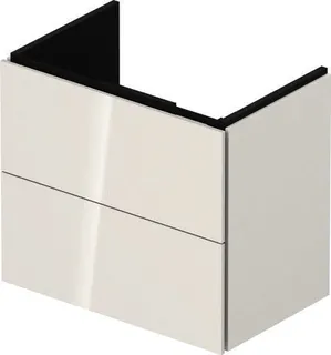 Duravit WTU Compact L-Cube 550x620x391mm 2 Schubkästen, Weiß Hochglanz – Bild 5