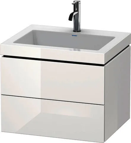 Duravit WTU L-Cube mit Vero Air 500x600x480 1 HL, 2 SchKa, Weiß Hochglanz