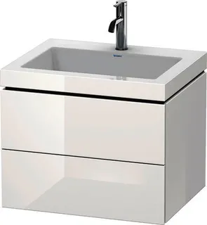 DU WTU L-Cube mit Vero Air 500x600x480 1 HL, 2 SchKa, Weiß Hochglanz