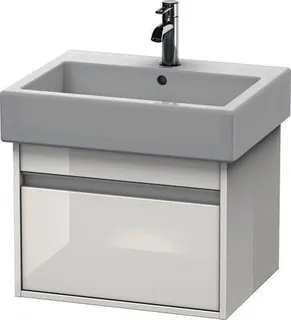 DU WTU wandhängend Ketho 440x550x410mm 1 Auszug, für 045460, weiß hochglanz