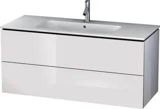 Duravit WTU wandh. L-Cube 481x1220x550mm 2 SchKa, f.233612, weiß hochglanz – Bild 2