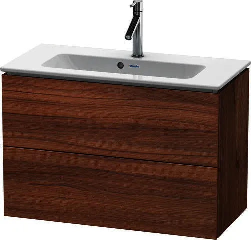 Duravit WTU Compact L-Cube 550x820x391mm 2 Schubkästen, Nussbaum Natur