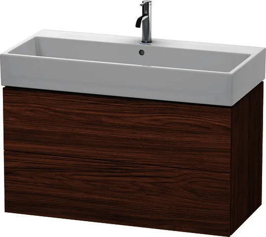 Duravit WTU L-Cube 544x984x459mm 2 Schubkästen, Nussbaum Dunkel