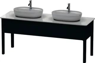 DU WTU bodenstehend Luv 743x1783x570mm 2Ausz.,o.Siphonausschn., Nachtblau SeM