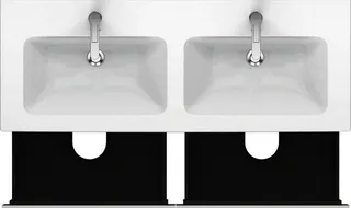 Duravit WTU wandh. L-Cube 481x1290x550mm 4 SchKa, f.233613, weiß matt – Bild 4